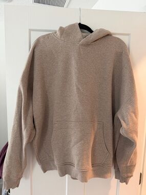 Abercrombie & Fitch Men's Hooded Sweatshirt in Taupe Beige